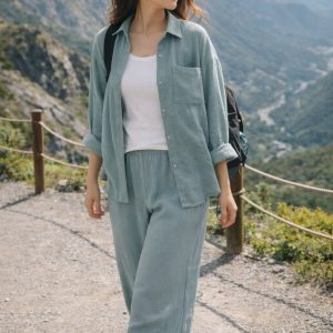 Elanora Cords set Dusty Green