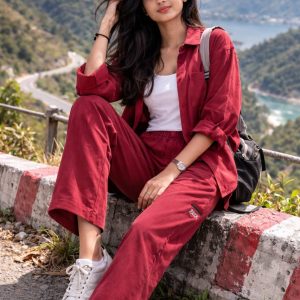 Elanora Cords set Marron