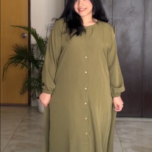জুম কো-অর্ড সেট – অলিভ কালার